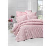 Nuit Des Rêves Luxurious Satin Parure de lit Simple XL 155 x 200 cm, 100% Coton, Couleur Poudre, Lavable en Machine à 40 °C, avec 1 taie d'oreiller, élégante et Douce
