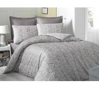 Nuit Des Rêves Luxurious Satin Parure de lit Simple XXL 155 x 220 cm, 100% Coton, 210 Fils, Lavable en Machine, Fermeture à Boutons élégante