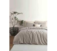 Nuit Des Rêves Parure de lit Simple, 100% Coton renforcé, 135 x 200 cm, Blanc et Noir, Lavable en Machine à 40 °C, Douce, Durable et élégante pour Les Maisons Modernes