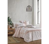 Nuit Des Rêves Taie d'oreiller 100% Coton renforcé (80 x 80 cm), Beige et Marron, Douce, Durable et élégante, Parfaite pour Une Chambre Confortable et Une décoration élégante - Beige et Marron