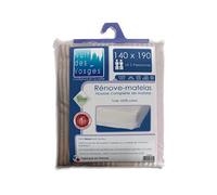 Nuit des Vosges 2064643 Rubens Rénove-Matelas Coton Ecru Rayé Beige 140 x 190 cm