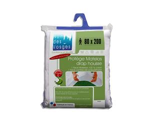 Nuit des Vosges 2072457 Arnaud Protège Matelas Imperméable Coton Blanc 80 x 200 cm