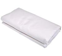 Drap housse - 80x190 cm - 100% coton - 57 fils - France Blanc