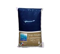 Nuit des Vosges 2099829 Cotoval Drap Housse Uni Coton Marine 140 x 190 cm