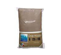 Nuit des Vosges Cotoval Drap Housse Coton Cannelle 120 x 190 cm, Canelle