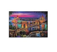 Nuit du Pont de BudapestPuzzles pour Adultes 1500 pièces, Jouets de Jeu Difficiles, Puzzle de décoration familiale 57x87cm