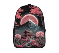 nuit du temple sacs à dos scolaires unique 12 ans et plus sac d'école voyage 2 compartiment architecture japonaise ancienne sacs à dos imprimé en 3d-16,filles garçon pour les voyages les affaires