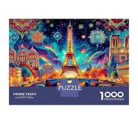 Nuit Étoilée à Paris Puzzles 1000 pièces pour Canal de Venise la Nuit Puzzles pour Adultes1000 Pièces Puzzle Classique Jeux éducatifs Beau Puzzle de décorationAmusant 52x38cm/10