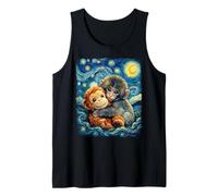 Nuit étoilée Macaque Japonais Viral Video Van Gogh Monkey Débardeur