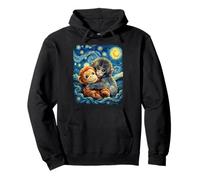 Nuit étoilée Macaque Japonais Viral Video Van Gogh Monkey Sweat à Capuche