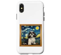 Nuit étoilée Shih Tzu Coque pour iPhone X/XS