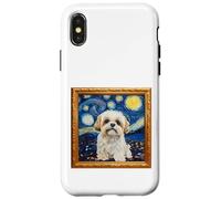 Nuit étoilée Shih Tzu Coque pour iPhone X/XS