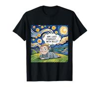 Nuit étoilée Van Gogh Crise Existentielle Drôle Meme T-Shirt