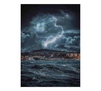 Nuit Orage 1000 Pièces Mini Puzzle pour Adultes