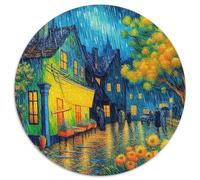 Nuit pluvieuse Puzzle 1000 Pièces Adultes Et Enfants Dès 14 Ans Vincent Van Gogh Puzzle De Bricolage Coloré Jeu Éducatif Challenge Toy Détente & Relaxation 1000pcs (67.5x67.5cm)