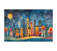 Nuits dans Le Labyrinthe des pensées，Bricolage 1000 Pièces Jigsaw Puzzles Éducatif Intellectuel Jouet De Décompression Amusant Jeu De Famille pour Enfants（75x50cm）-AH54