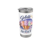 Nuits d'été italiennes à Gelato Sunset Gobelet isotherme en acier inoxydable double paroi