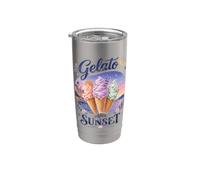 Nuits d'été italiennes à Gelato Sunset Gobelet isotherme en acier inoxydable double paroi