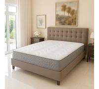 Matelas Densité 35 Kg/M3 - 24 Cm - Soutien Très Ferme + 2 Protèges Matelas Offerts Moon - 140x190 Blanc