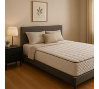 Nuits D'Or Matelas Densité 40 Kg/M3 - Hauteur 23 Cm - Soutien Ferme - Orthopédique - 140x190 Blanc
