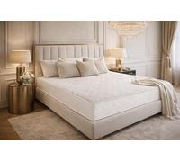 Nuits D'or Matelas 140x190 - Hauteur 20 cm Soutien Ferme Haute Densité 35 kg/m³ - 2 Faces de Couchage (Face Grise Design) Certifié CertiPUR & Oeko-TEx - Modèle Good Night Gris