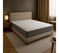Nuits D'or Matelas 180x200 cm face de contact Latex 80 Kg/m3 + Aertech HR 35 Kg/m3-7 Zones de Confort - Accueil Moelleux - Soutien Ferme - Épaisseur 21 cm (180_x_200_cm) Pure Latex