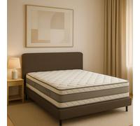 Nuits D'or Memory Deluxe 2 x 100x200 Lot de 2 Matelas Mémoire de Forme - Hauteur 21 CM - Soutien Très Ferme - (2_x_100_x_200_cm)