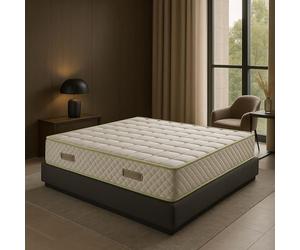 Nuits D'or Natura Bamboo 140x190 Matelas Densité 35 Kg/m3 - Hauteur 21 Cm - Soutien Ferme - (140_x_190_cm)