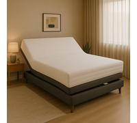 Nuits D'or Up&Down Visco Matelas 120x190 face de contact Mousse a Mémoire de Forme 55 Kg/m3 - Hauteur 20 Cm - Soutien Ferme