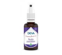 Nuits paisibles n°2 - composé floral bio deva - spray 30ml