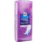 Nuits sereines grâce à une protection optimale - Serviettes Hygiéniques Nuit Maxi CARREFOUR SOFT, format x12 - Lot de 4