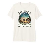 Nuits tranquilles Feu Chaud Camping Extérieur Nature Design T-Shirt Haut de Gamme