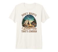 Nuits tranquilles Feu Chaud Camping Extérieur Nature Design T-Shirt Haut de Gamme