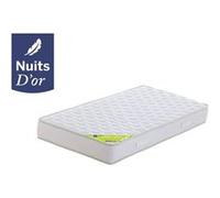 Nuitsd'or Matelas 90x200 Densité 35 Kg/m3 - Hauteur 21 Cm - Soutien Souple - Orthopédique Nuits d'Or