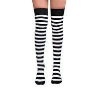 NuJake Chaussettes rayées au-dessus du genou pour fille Taille 37-38
