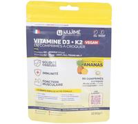 Nujimé Vitamine D3 + K2 Vegan Comprimé(S) 90 pc(s)