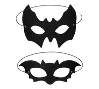 Nujvnuj Batman Masque de chauve-souris pour femme Masque de vampire Accessoires de chauve-souris pour homme et femme Masque pour Halloween Carnaval Bals de mode Noir