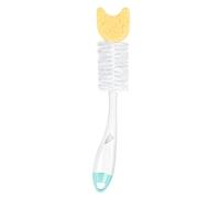 NUK Goupillon 2 en 1 Souple avec éponge pour biberons et tétines Couleurs assorties