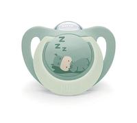 NUK First Choice Night Sucettes pour bébé | 0-6 mois | Sucettes orthodontiques phosphorescentes | Apaise 99% des bébés** |Hippopotame/Koala | Lot de 2