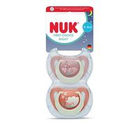 Nuk 2 Sucettes First Choice Nuit 0-6m Lapin/Mouton