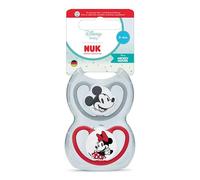 NUK Perfect Match Air Sucettes pour bébé | 0-6 mois | Sucettes orthodontiques favorisant l’aération et prévenant l’irritation | 95% d’acceptation par les bébés** | Disney Minnie Mouse | 2 unités