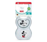 NUK Perfect Match Air Sucettes pour bébé | 18-36 mois | Sucettes orthodontiques favorisant l’aération et prévenant l’irritation | 95% d’acceptation par les bébés** | Disney Mickey Mouse | 2 unités