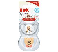 NUK Perfect Match Air Sucettes pour bébé | 6-18 mois | Sucettes orthodontiques favorisant l’aération et prévenant l’irritation | 95% d’acceptation par les bébés** | Disney Winnie l’Ourson | 2 unités