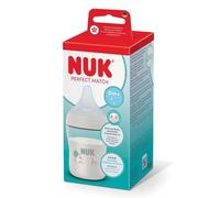 NUK Perfect Match Biberon | 0+ mois | 150 ml | Biberon nouveau né anti-colique | PP | Indicateur de contrôle de température | Mouton | Lot de 1