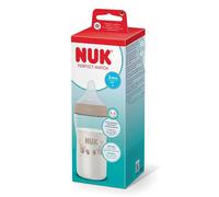 NUK Perfect Match Biberon | 3+ mois | 260 ml | Biberon anti-coliques | PP | Indicateur de contrôle de température | Singe | Lot de 1