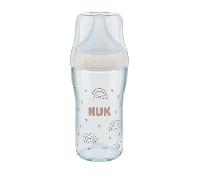 Nuk Perfect Match Biberon En Verre 230ml 3 Mois+ M Arc-En-Ciel 1 Pièce