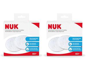 Nuk Coussinets Lavables x 6 (Lot de 2)