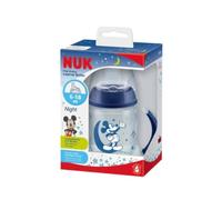 NUK Disney Mickey Mouse First Choice Gourde d'apprentissage Night, 150 ml, anti-fuite, 6-18 mois, 1 pièce, bleu