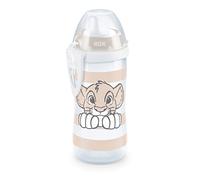 NUK Disney Roi Lion Kiddy Cup avec bec dur, 300 ml, anti-fuite, à partir de 12 mois, sans BPA, beige, 1 pièce