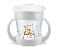 NUK Disney Winnie Puuh Mini Magic Cup, 160ml, einzigartiger Trinkrand, abdichtende Silikonscheibe, ab 6 Monaten, grau**